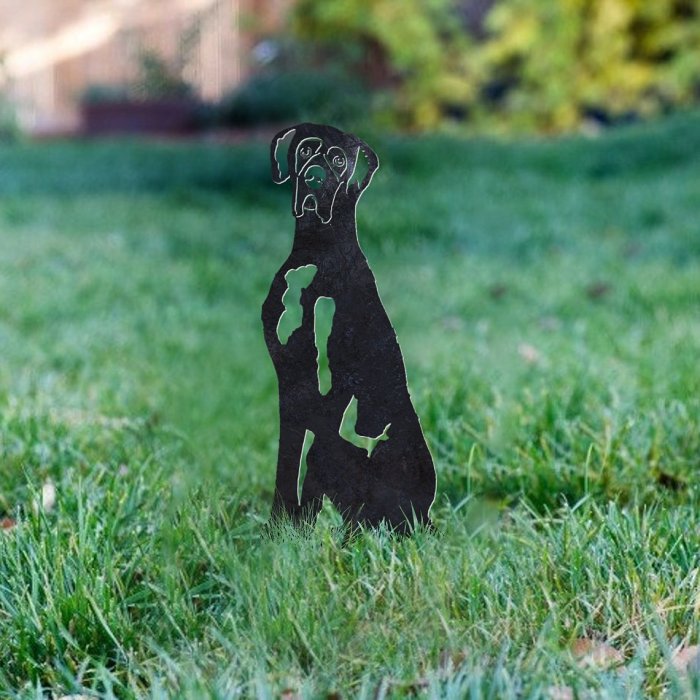 Great Dane Metal Silhouette