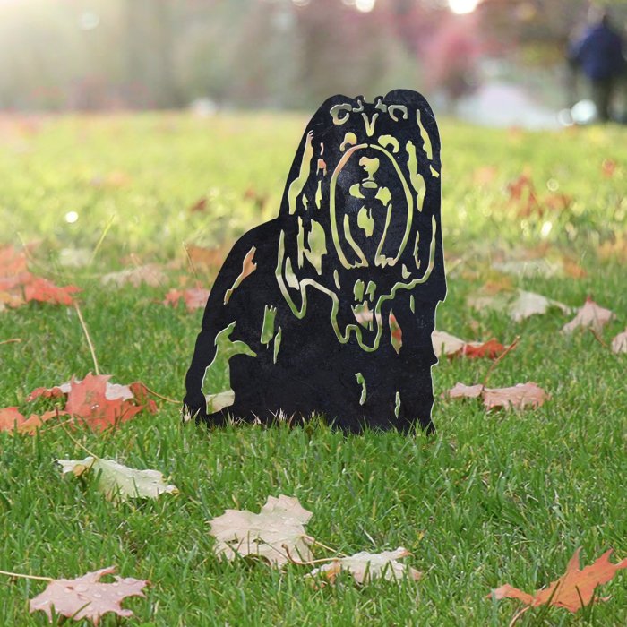 Shih Tzu Metal Silhouette