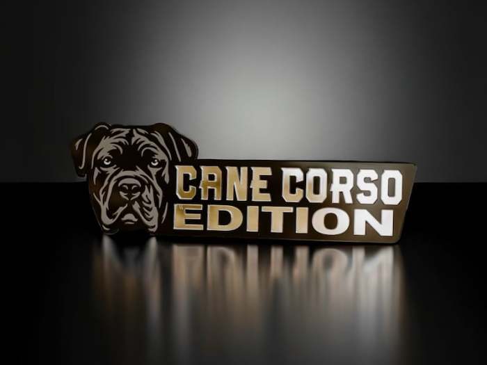 Bull Terrier Dog Car Badge Laser Cutting Car Emblem Saint Bernard Basset Hound Greyhound Point