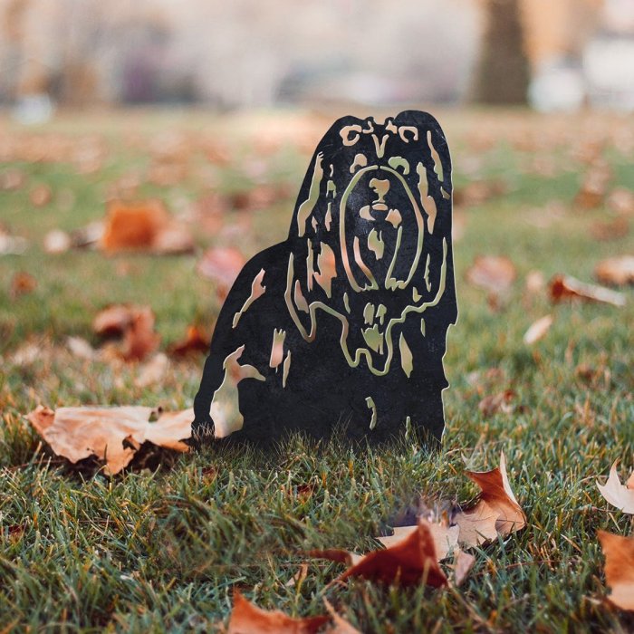 Shih Tzu Metal Silhouette