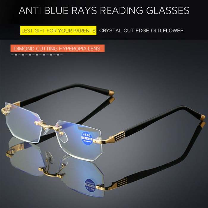 Hot Sale 49% OFFParents gift Sapphire High Hardness Anti-blue Reading Glasses