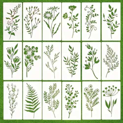 DIY decoration---Garden Fence Large Flower Stencils