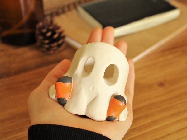 Skull, Pumpkin & Ghost Candle Holder by Veasoon
