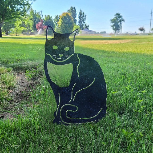 Siamese Cat Metal Silhouette