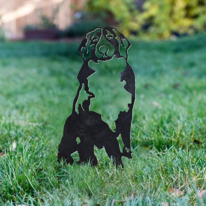 Swiss Mountain Dog Metal Silhouette