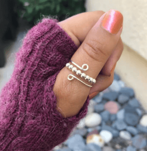 Promotion 49% OFF For Daughter - Drive Away Your Anxiety Circle Beads Fidget Ring