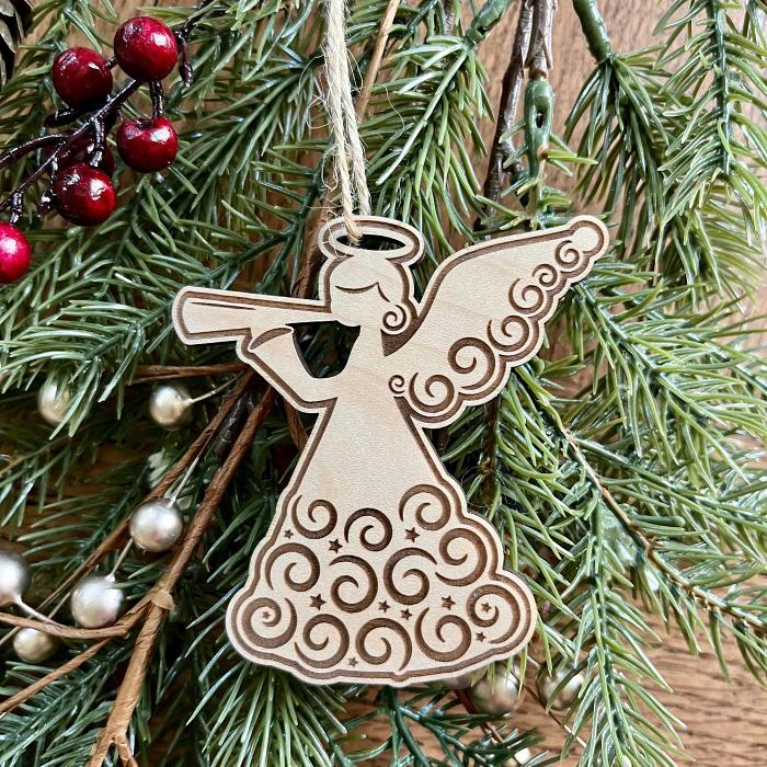 2024 Christian Wooden Merry Christmas Ornament