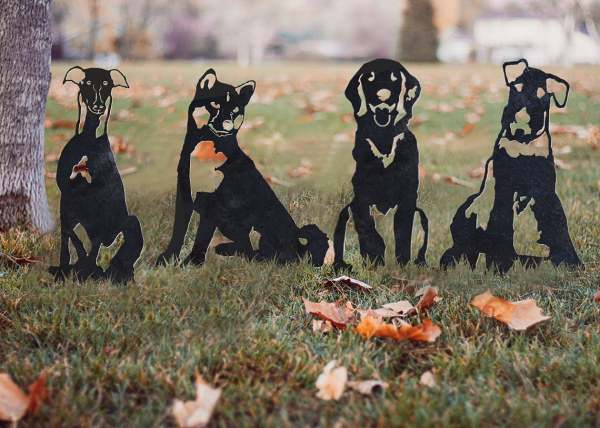 Welsh Terrier Metal Silhouette
