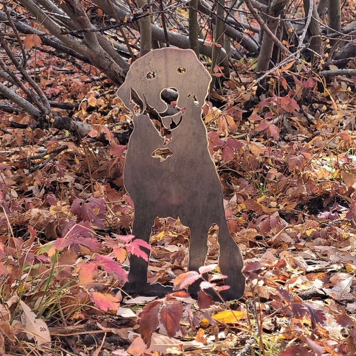 Chesapeake Bay Retriever Metal Silhouette