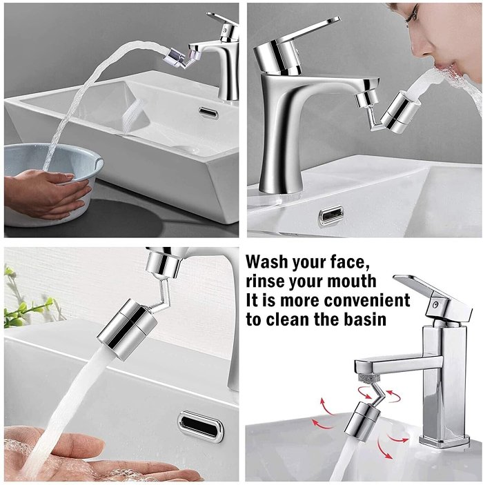 720° Rotatable Universal Splash Filter Faucet