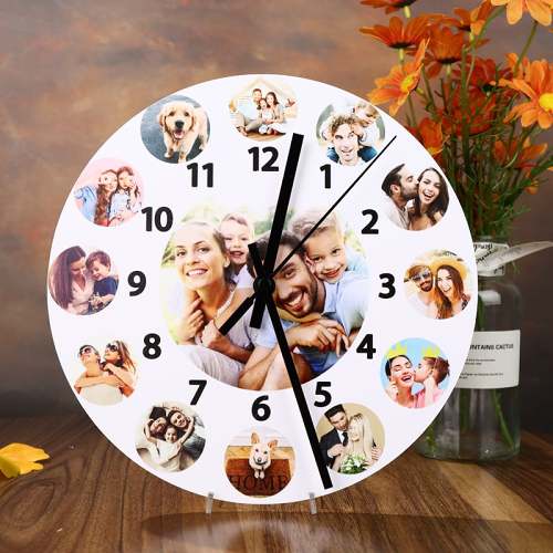 (Mother's Day Promotion - 49% OFF)Custom Photo Silent Clock