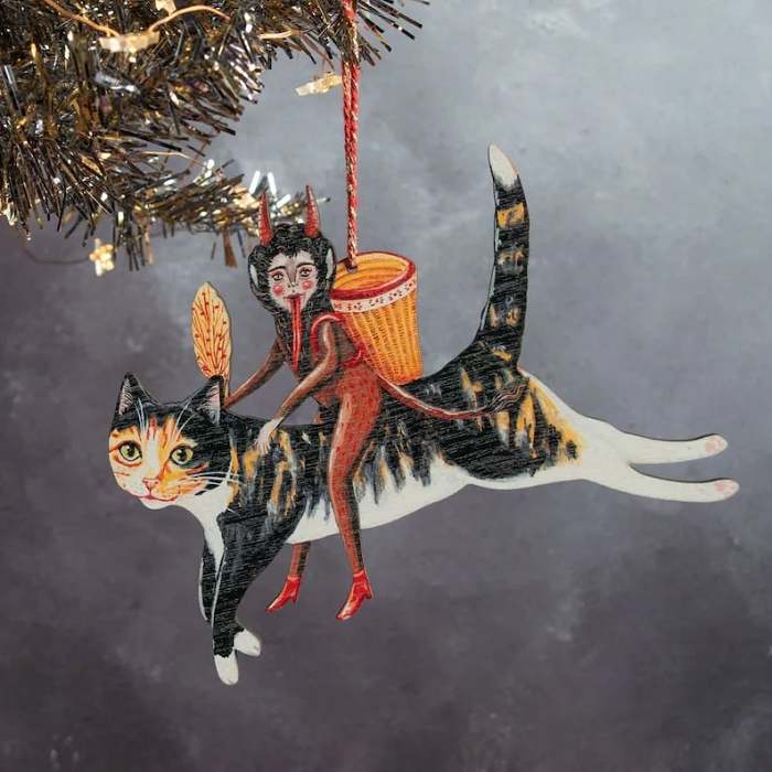 HandmadeVintage Halloween hanging ornament