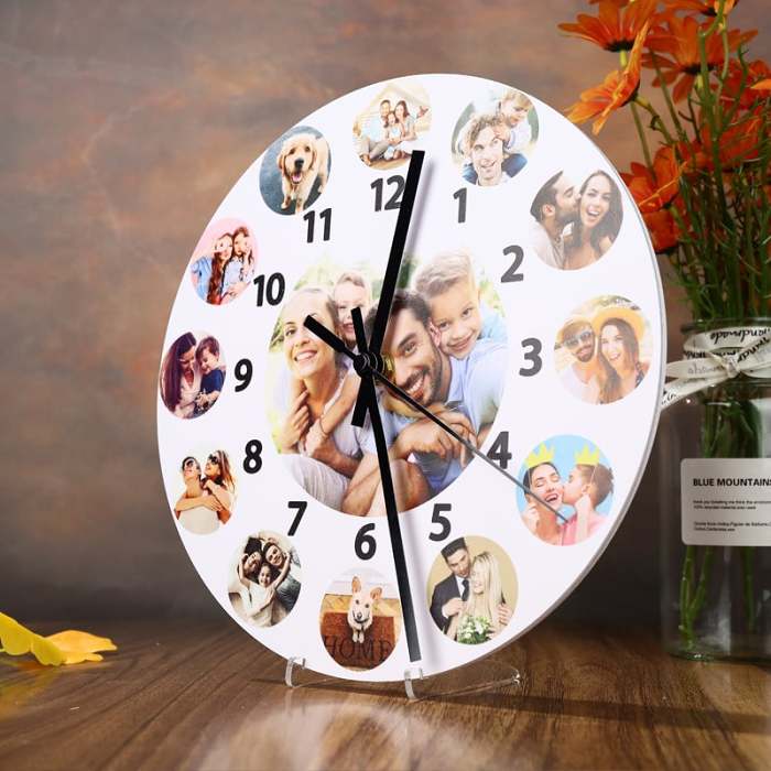 (Mother's Day Promotion - 49% OFF)Custom Photo Silent Clock