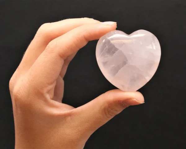 This Week's Special Price LARGE Rose Quartz Heart Crystal