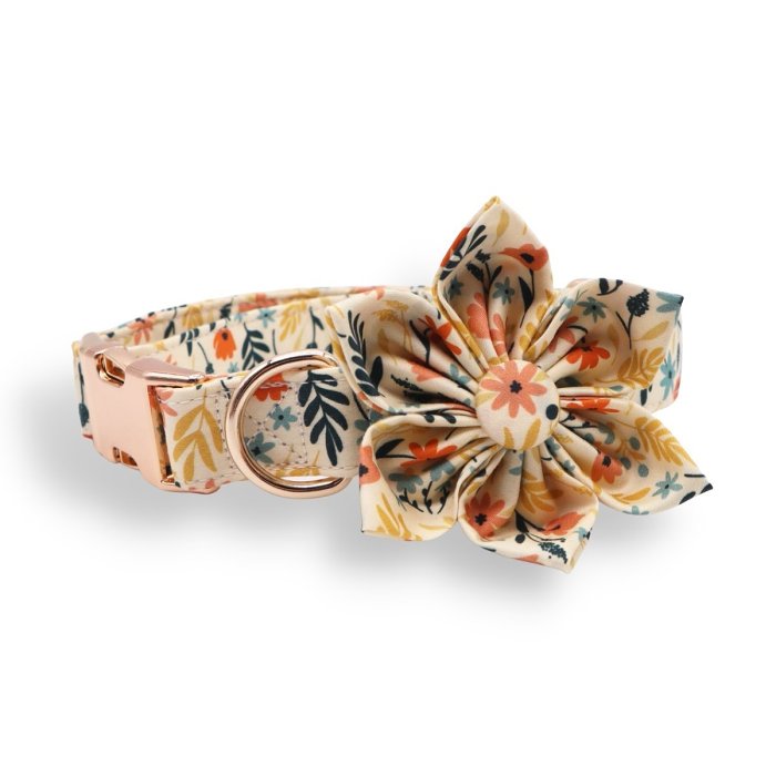 Yellow Floral Flower Collar