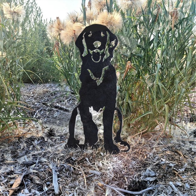 Flat Coated Retriever Metal Silhouette