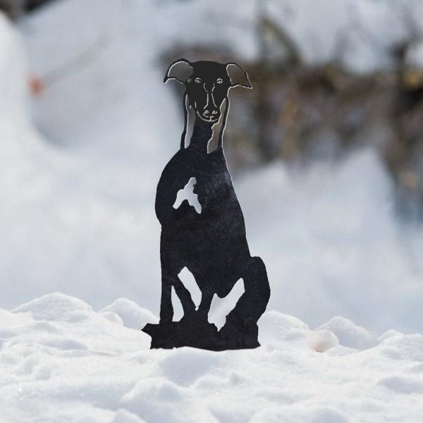 Whippet Metal Silhouette
