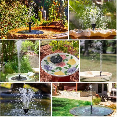 49% OFF-Solar-Powered Bird Fountain Kit