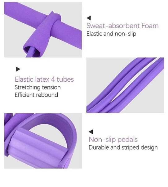 Promotion32 Fitness Resistance Bands-4 Tube Pedal Ankle Puller (Buy 2 Free Shipping)