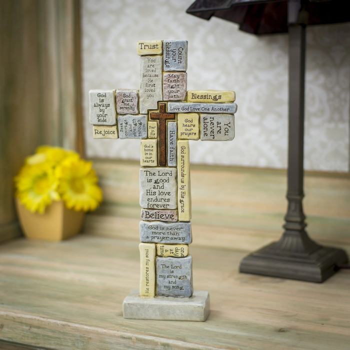 (HOT SALE NOW 49% OFF) - Roman Christian Words and Sayings Table Cross