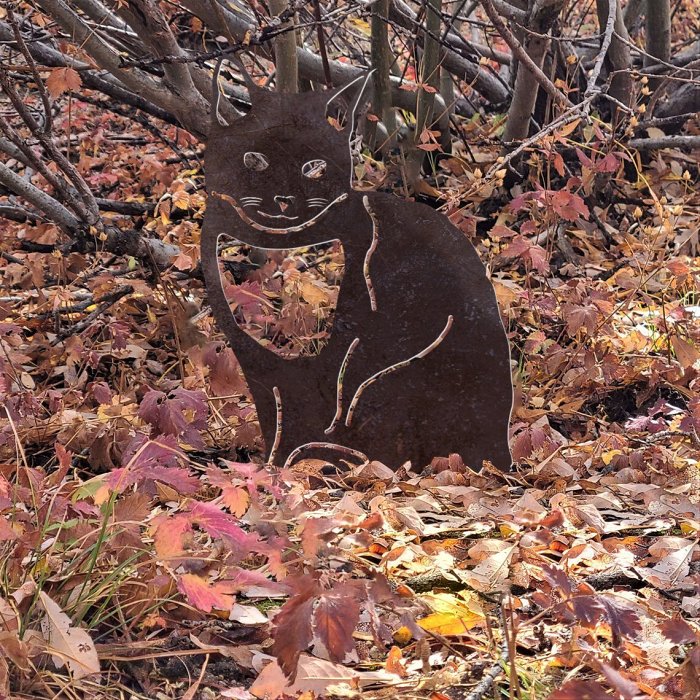 Siamese Cat Metal Silhouette