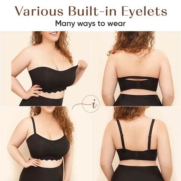LAST DAY 49% OFF-Plus size Sexy Strapless Invisible Push Up Bra(Buy 1 Get 2 Free)