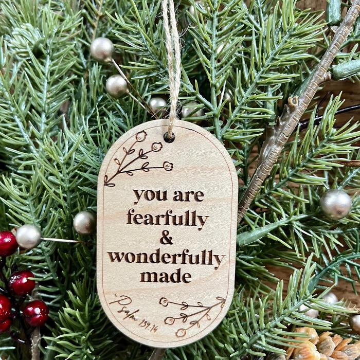 2024 Christian Wooden Merry Christmas Ornament