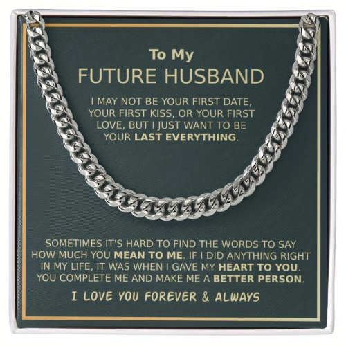 To My Future Husband, Last Everything Thanksgiving Gift, Birthday Present, Christmas Gift, Valentine's Day Gift by Veasoon