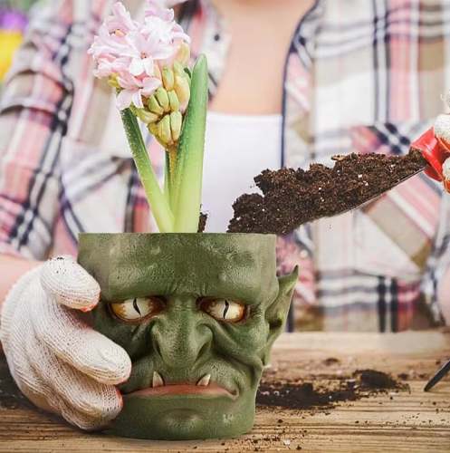 Halloween Limited Time Sale-2024 Halloween Ghost Face Flower Pot