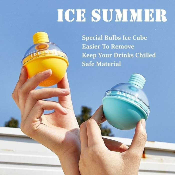 Light Bulbs Ice Molds Summer New Creative
