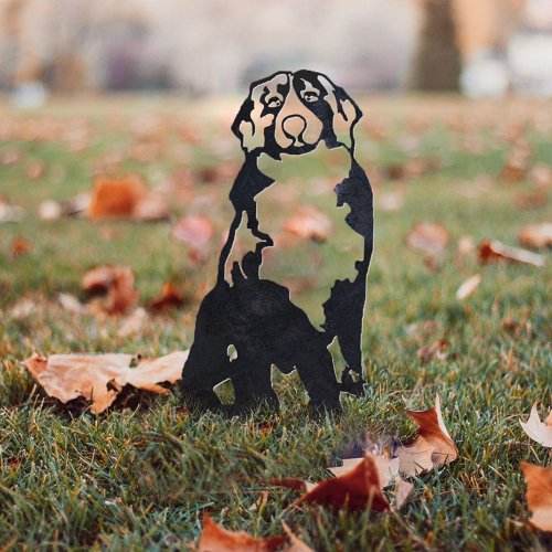 Swiss Mountain Dog Metal Silhouette