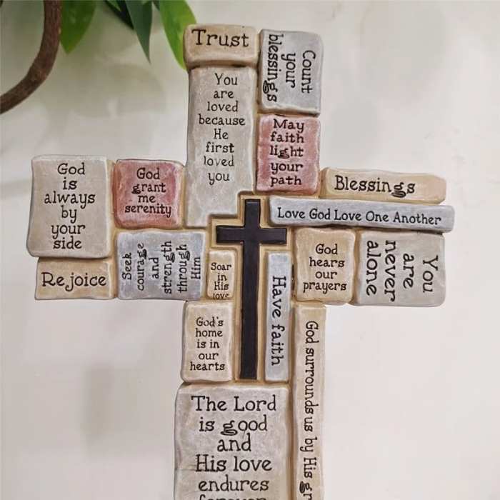 (HOT SALE NOW 49% OFF) - Roman Christian Words and Sayings Table Cross