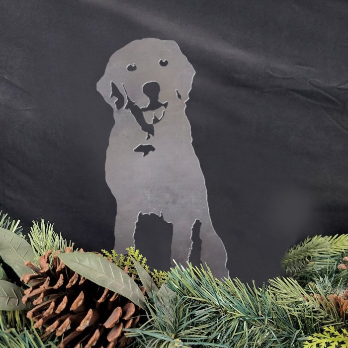 Chesapeake Bay Retriever Metal Silhouette
