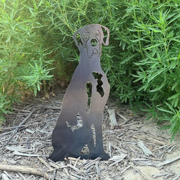 Great Dane Metal Silhouette