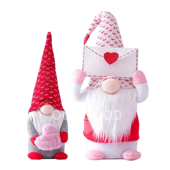 Handcrafted Plush Gnome Dolls Family For Valentine's Day Gift