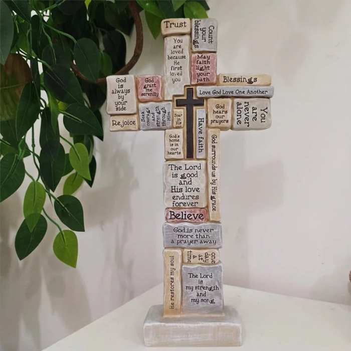 (HOT SALE NOW 49% OFF) - Roman Christian Words and Sayings Table Cross
