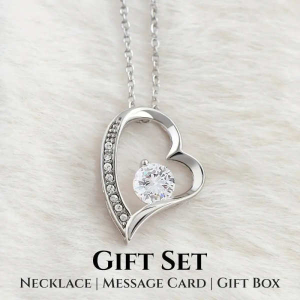 To My Bonus Daughter - Forever Love Necklace Gift Set by Veasoon