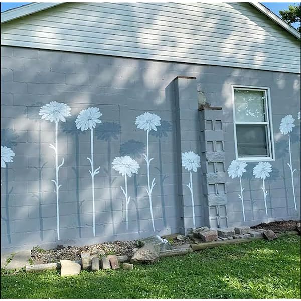 DIY decoration---Garden Fence Large Flower Stencils
