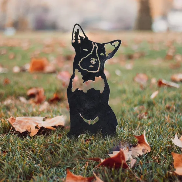Blue Heeler Metal Silhouette