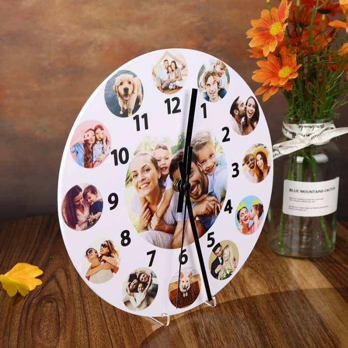(Mother's Day Promotion - 49% OFF)Custom Photo Silent Clock