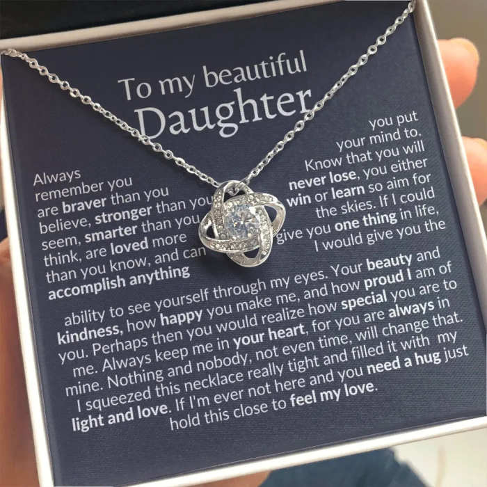 To My Beautiful Daughter - Necklace Gift Set by Veasoon