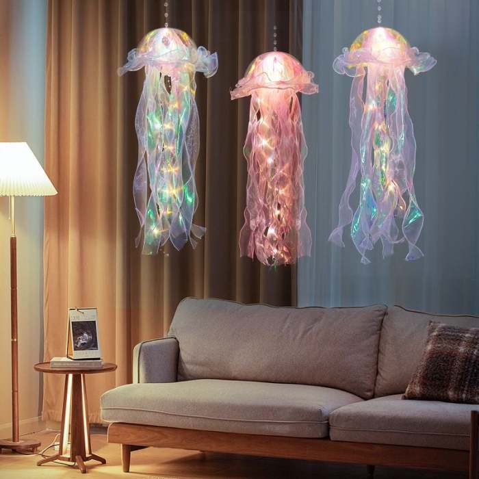 Handmade Jellyfish Atmosphere Decor Night Light
