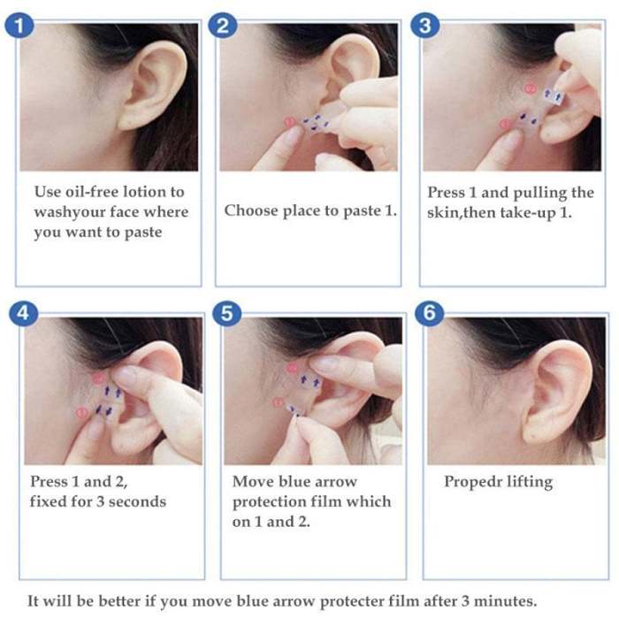 Invisible Face Lifter TapeHas a delicate V face