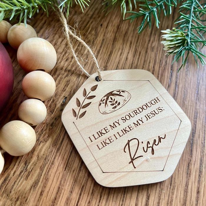 2024 Christian Wooden Merry Christmas Ornament
