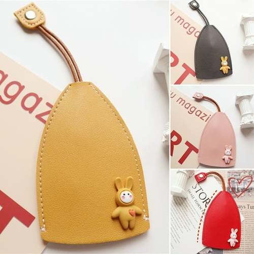 Creative pull-out cute large-capacity car key case