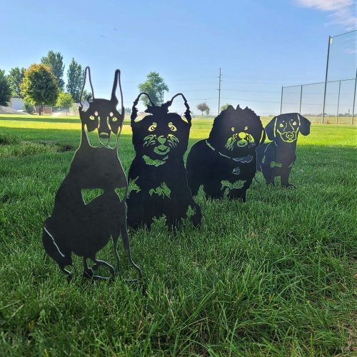 Dachshund Metal Silhouette