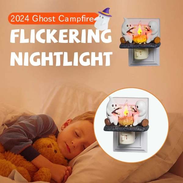 2024 Ghost Campfire Flickering Night Light by Veasoon