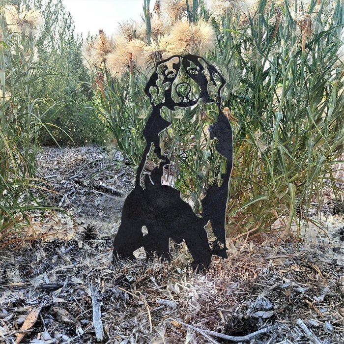 Swiss Mountain Dog Metal Silhouette