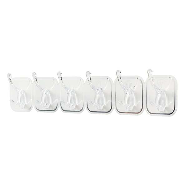 SUMMER HOT SALE 49% OFFMULTIFUNCTIONAL TRANSPARENT 6 HOOKS