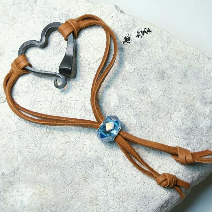 Valentine's Day-Handmade Love Horseshoe Nail Bracelet